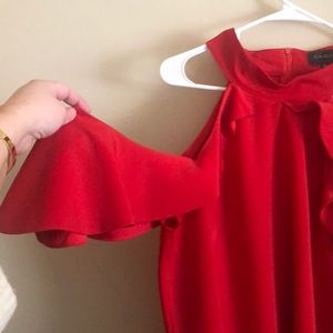 Red cutout top